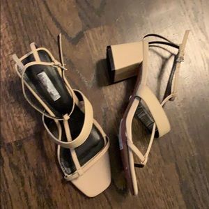 Topshop block heeled sandal